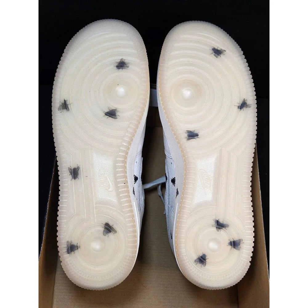 Nike Air Force 1 Low Premium House Fly‎ White Black IM3081-100 Mens 9.5 Sneakers